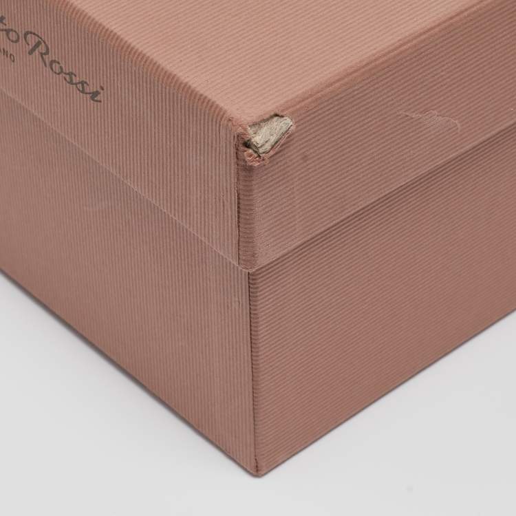 Pre Owned Gianvito Rossi Pink Leather Wynn Mules Size 38.5