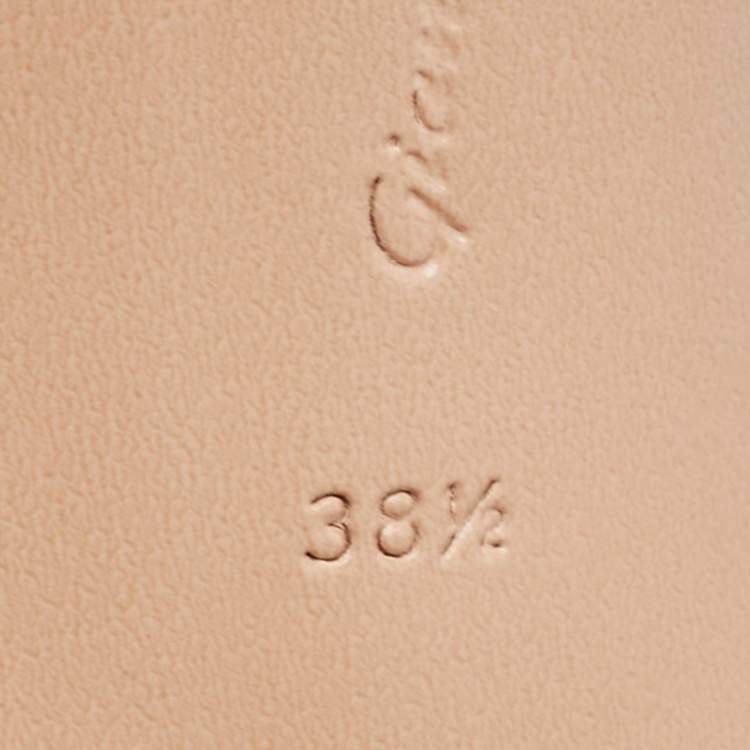 Pre Owned Gianvito Rossi Pink Braided Leather Leomi Sandals Size 38.5