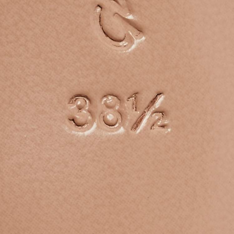 Pre Owned Gianvito Rossi Silver Leather Wavy Sandals Size 38.5