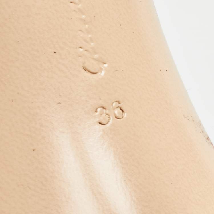 Pre Owned Gianvito Rossi Black Suede and PVC Wavy Plexi Pumps Size 36