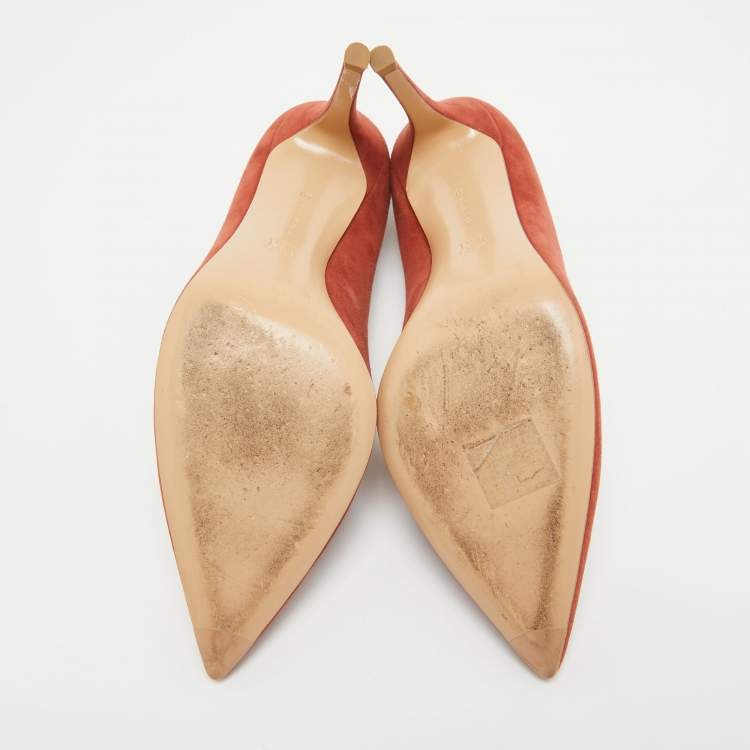 Pre Owned Gianvito Rossi Brown Suede Gianvito Pumps Size 40