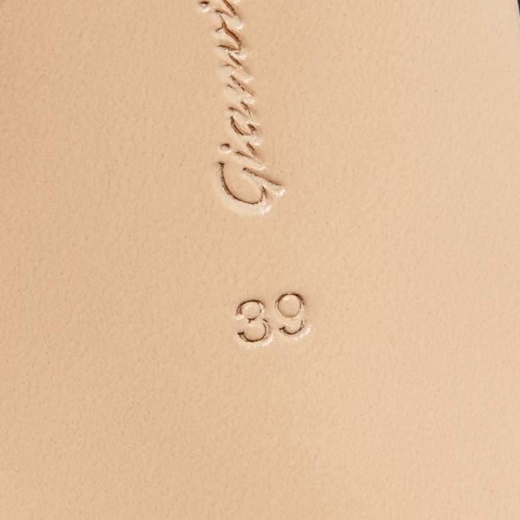 Pre Owned Gianvito Rossi Black Satin Sequins Embellished Slingback Pumps Size 39