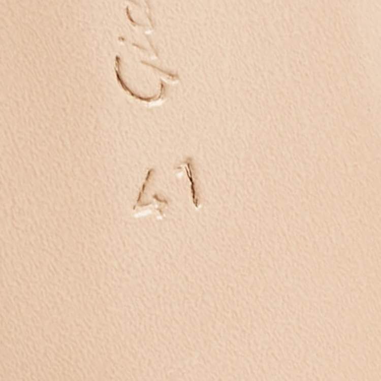 Pre Owned Gianvito Rossi Brown Leather Calypso Slide Sandals Size 41