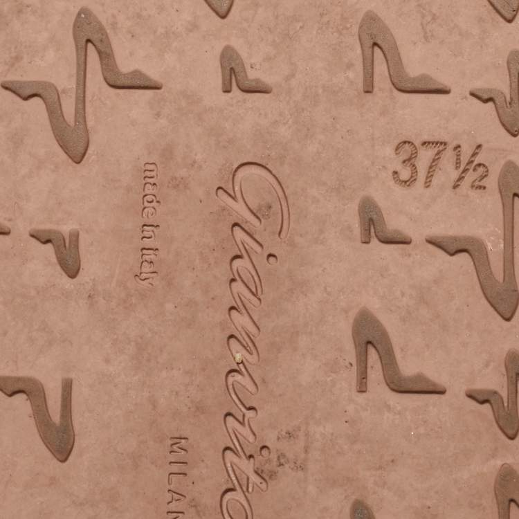 Pre Owned Gianvito Rossi White Braided Leather Marbella Espadrille Slides Size 37.5