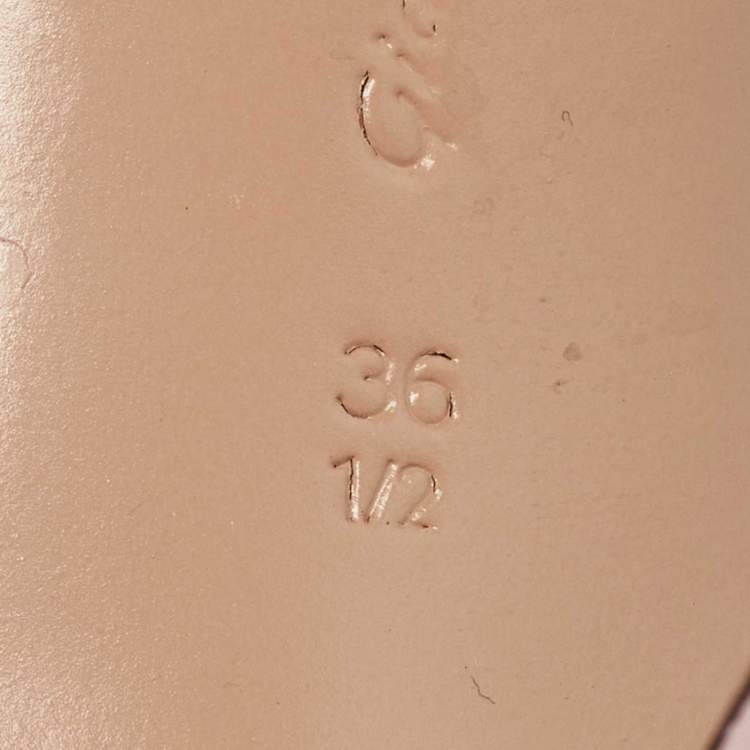 Pre Owned Gianvito Rossi Light Pink Leather and PVC Plexi Pumps Size 36.5