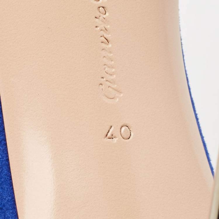 Pre Owned Gianvito Rossi Transparent PVC Lyn Slide Sandals Size 40