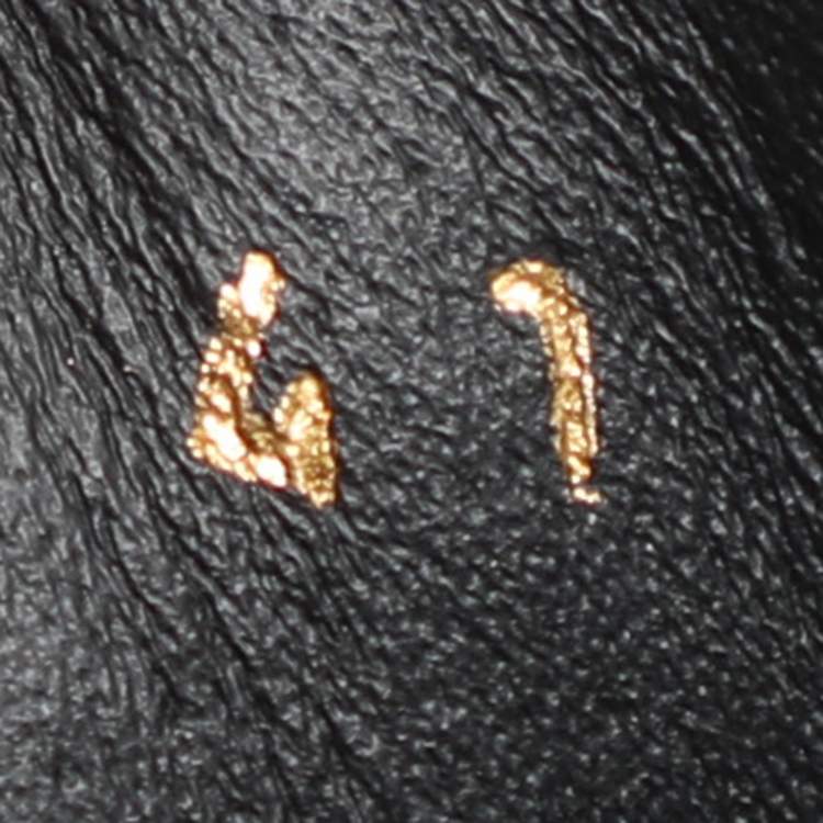 Pre Owned Gianvito Rossi Black Knit and Leather Helena Low Top Sneakers Size 41
