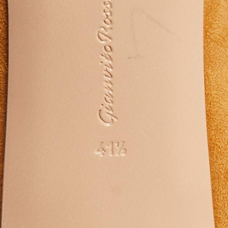 Pre Owned Gianvito Rossi Tan Suede Gianvito Pumps Size 41.5