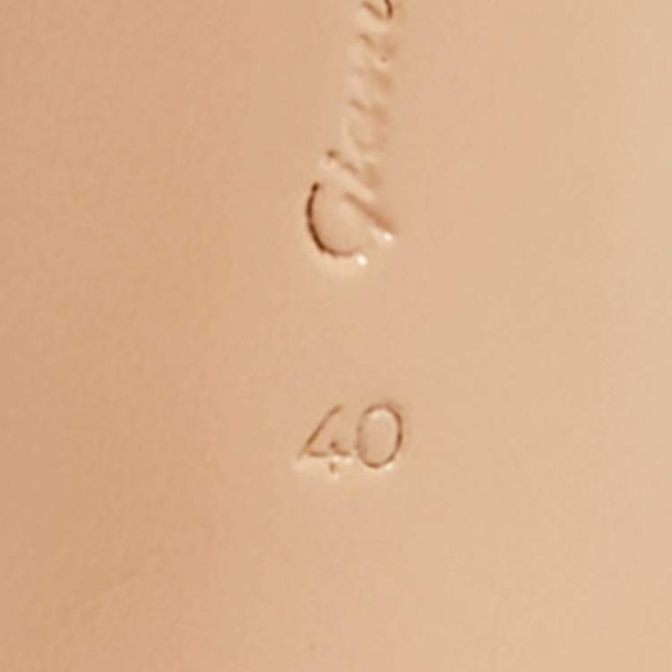 Pre Owned Gianvito Rossi Black Patent Leather Peep Toe Slide Sandals Size 40