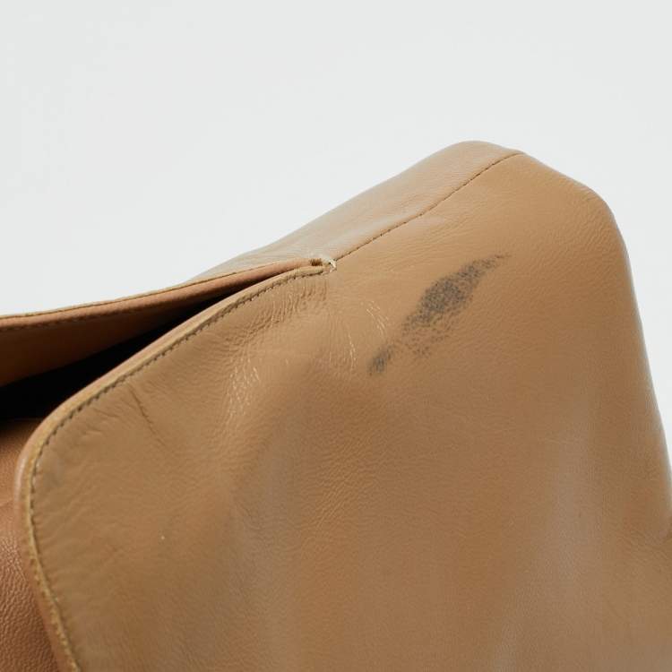 Pre Owned Gianvito Rossi Beige Leather Over The Knee Boots Size 39