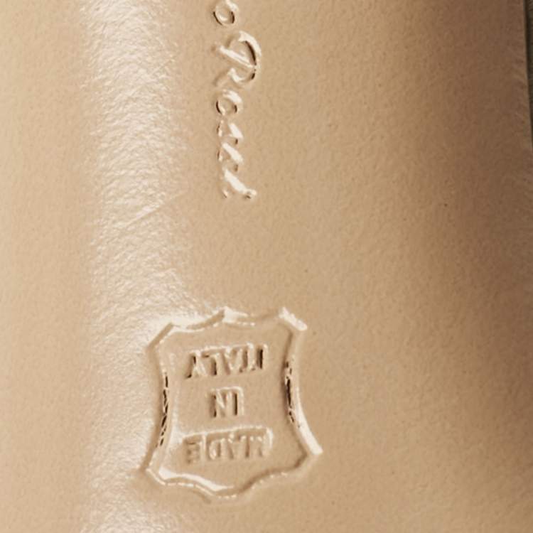 Pre Owned Gianvito Rossi Grey Satin Gala Ankle wrap Sandals Size 39.5