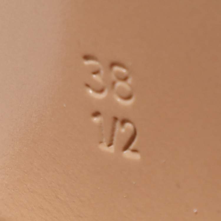 Pre Owned Gianvito Rossi Brown Suede Slide Sandals Size 38.5