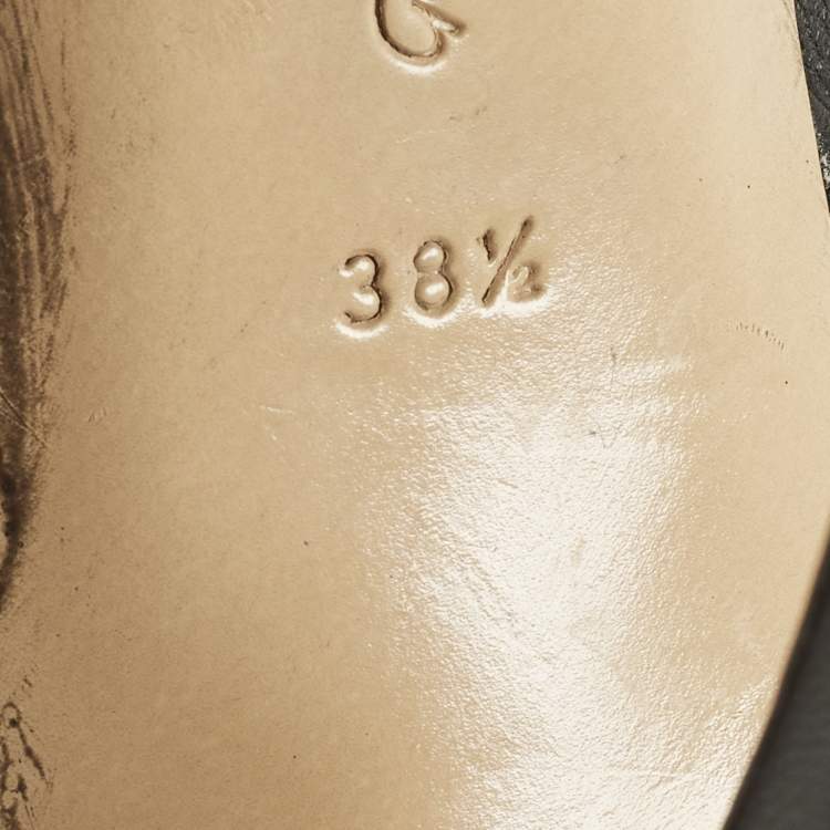 Pre Owned Gianvito Rossi Buckle Size 38.5 Black Leather Ankle Length Boots