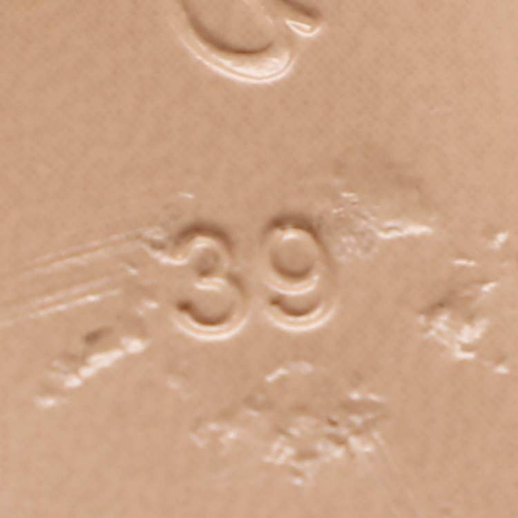 Pre Owned Gianvito Rossi Size 39 Beige PVC Wedge Sandals