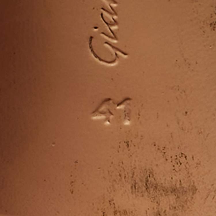 Pre Owned Gianvito Rossi Size 41 Red Satin Ankle Knot  Sandals