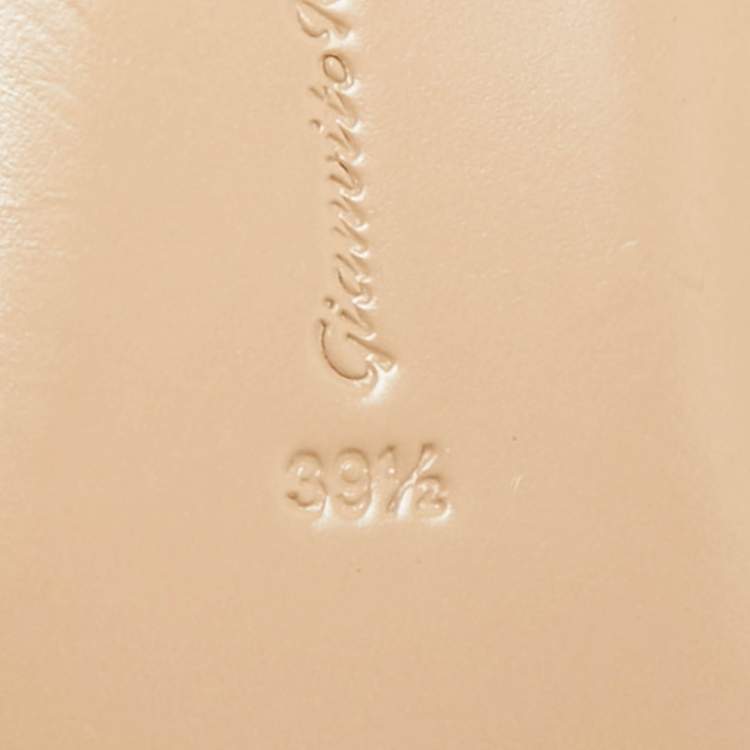 Pre Owned Gianvito Rossi Size 39.5 Green Suede Femi Ankle Tie Ballet Flats