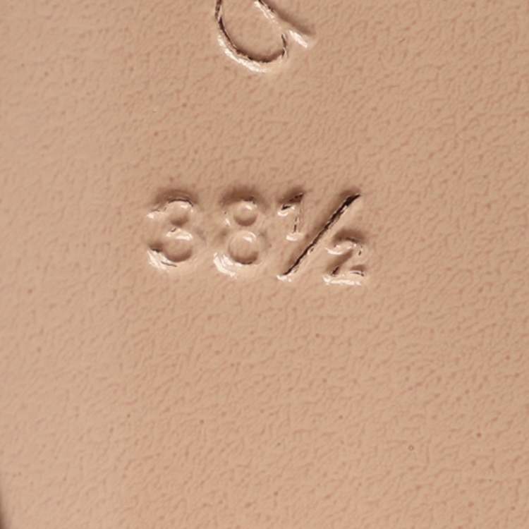 Pre Owned Gianvito Rossi Plexi Size 38.5 Blue/Gold PVC and Suede Pumps