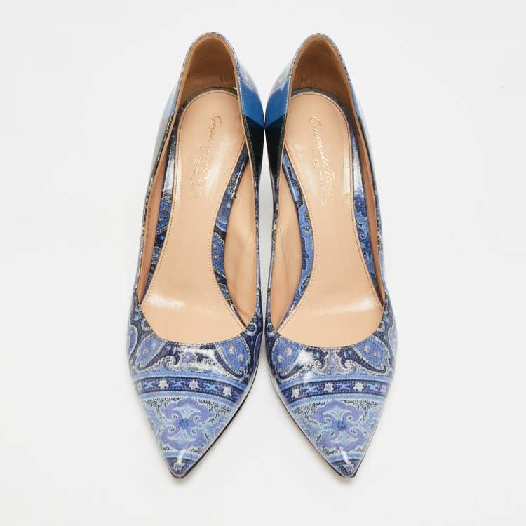 مملوكة مسبقًا حذاء كعب عالي جيانفيتو روسي جيانفيتو 105 ساتان أسود مقاس 37.5