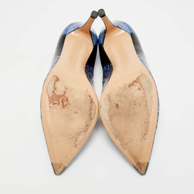 مملوكة مسبقًا حذاء كعب عالي جيانفيتو روسي جيانفيتو 105 ساتان أسود مقاس 37.5