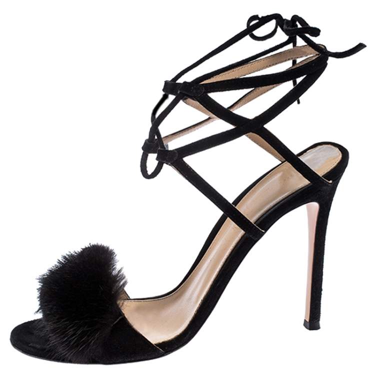 Gianvito rossi best sale fur sandals