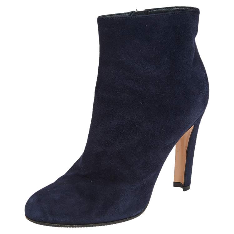 gianvito rossi blue suede boots