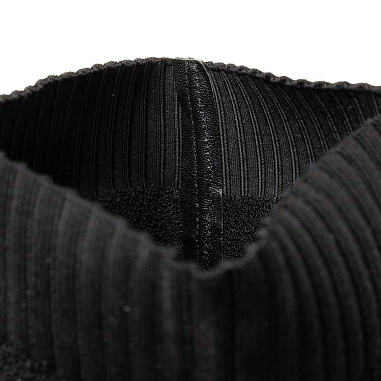 Pre Owned Gianvito Rossi Black Stretch Fabric Fiona Over The Knee Boots Size 36.5