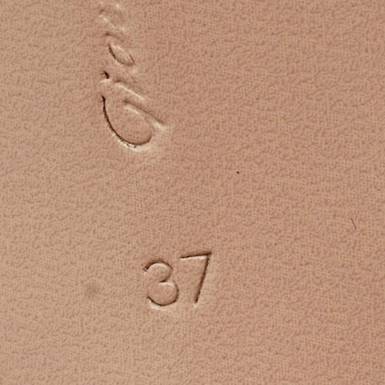 Pre Owned Gianvito Rossi Beige PVC And Leather Helmut Lace Up Boots Size 37