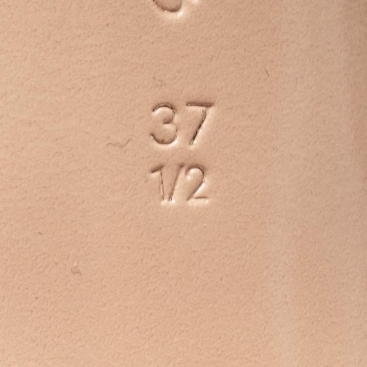 Pre Owned Gianvito Rossi Grey Suede Vamp Peep Toe Booties Size 37.5