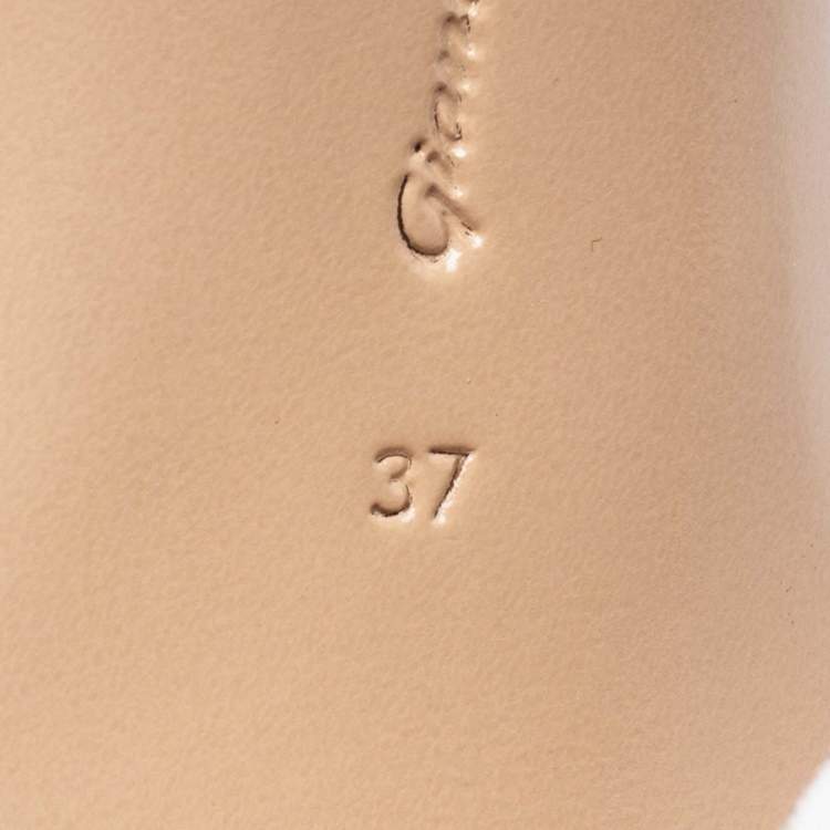 Pre Owned Gianvito Rossi Grey Velvet Pointed Toe Pumps Size 37