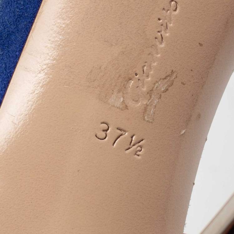 Pre Owned Gianvito Rossi Transparent PVC Elle Slide Sandals Size 37.5