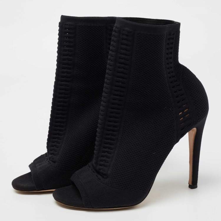 Open toe shop knit booties