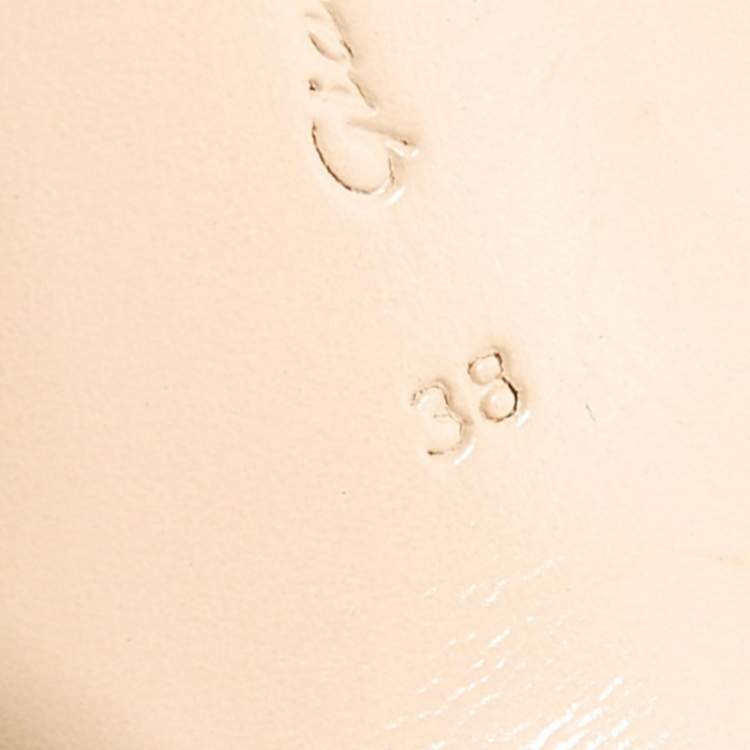 Pre Owned Gianvito Rossi Black Leather Vamp Round Toe Booties Size 38