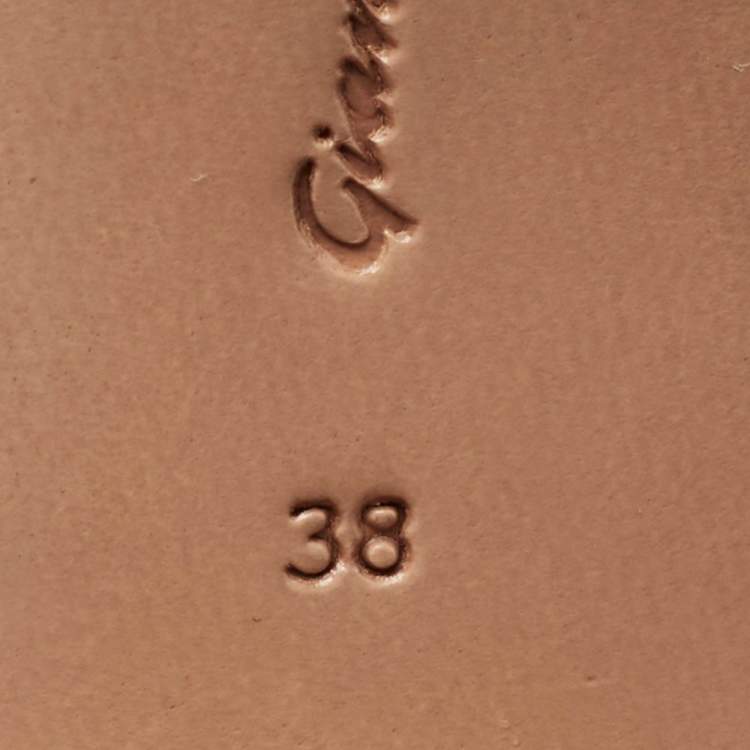 Pre Owned Gianvito Rossi Metallic Leopard Print Lurex Fabric Gianvito Pumps Size 38