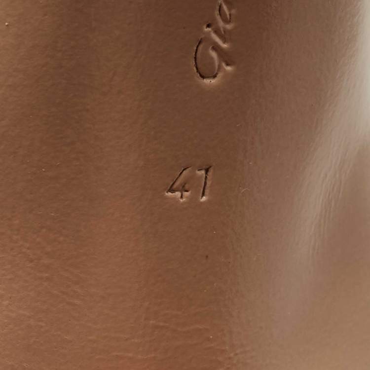 Pre Owned Gianvito Rossi  Beige Suede Ankle Strap Sandals Size 41