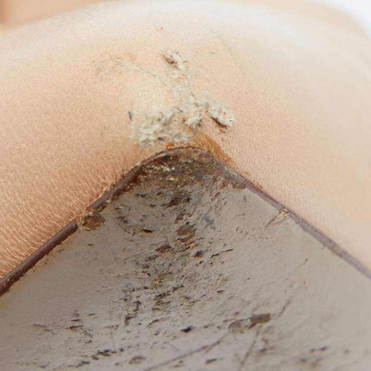 Pre Owned Gianvito Rossi Beige Leather Pointed Toe Pumps Size 40