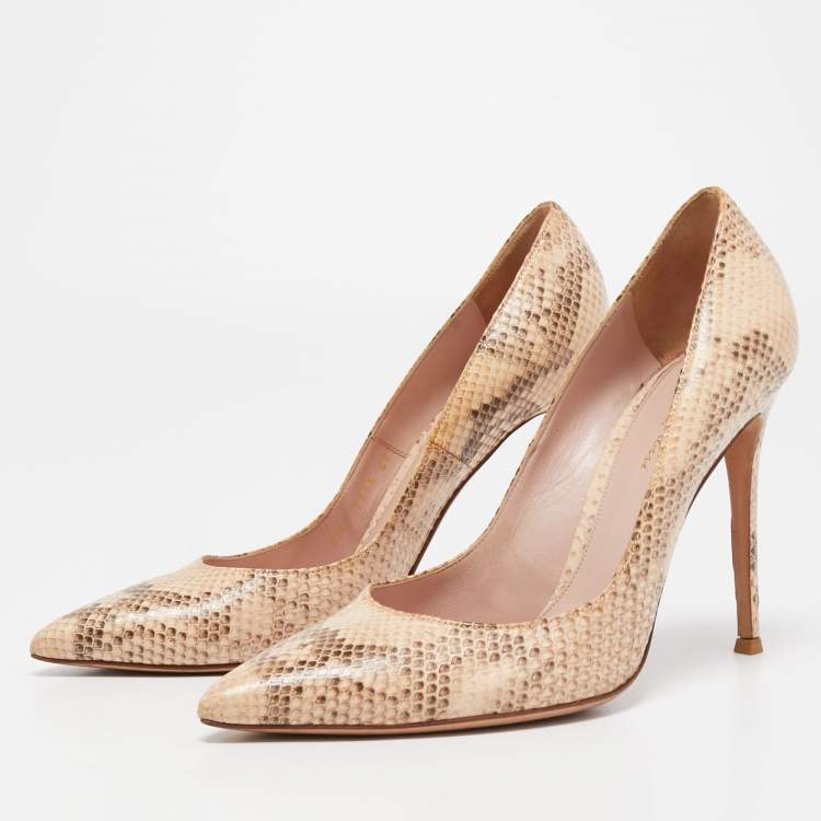 Gianvito rossi deals python pumps