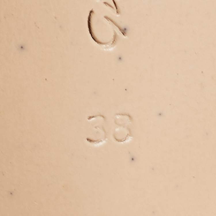 Pre Owned Gianvito Rossi Silver Foil Leather Portofino Ankle Strap Sandals Size 38