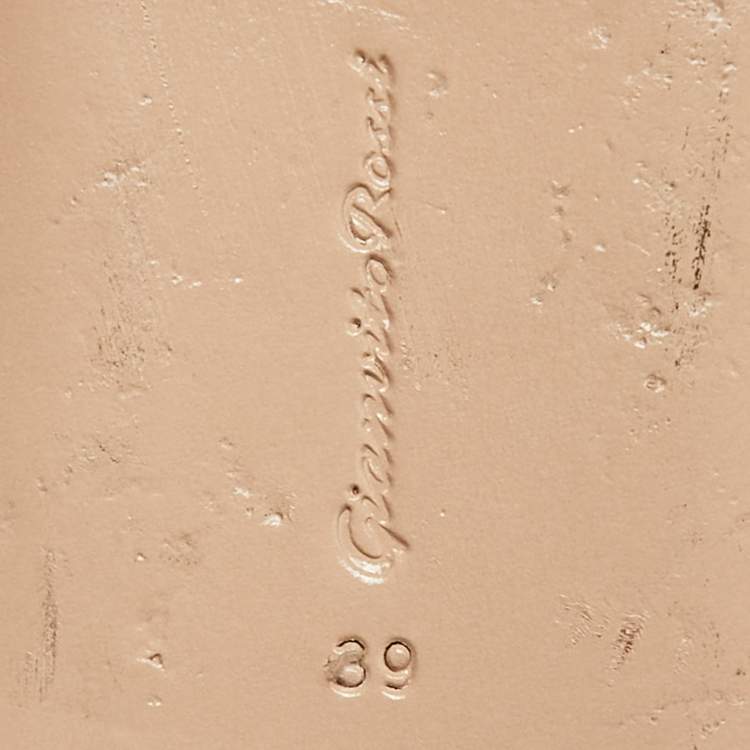 Pre Owned Gianvito Rossi Blue Velvet Ankle Strap Ballet Flats Size 39