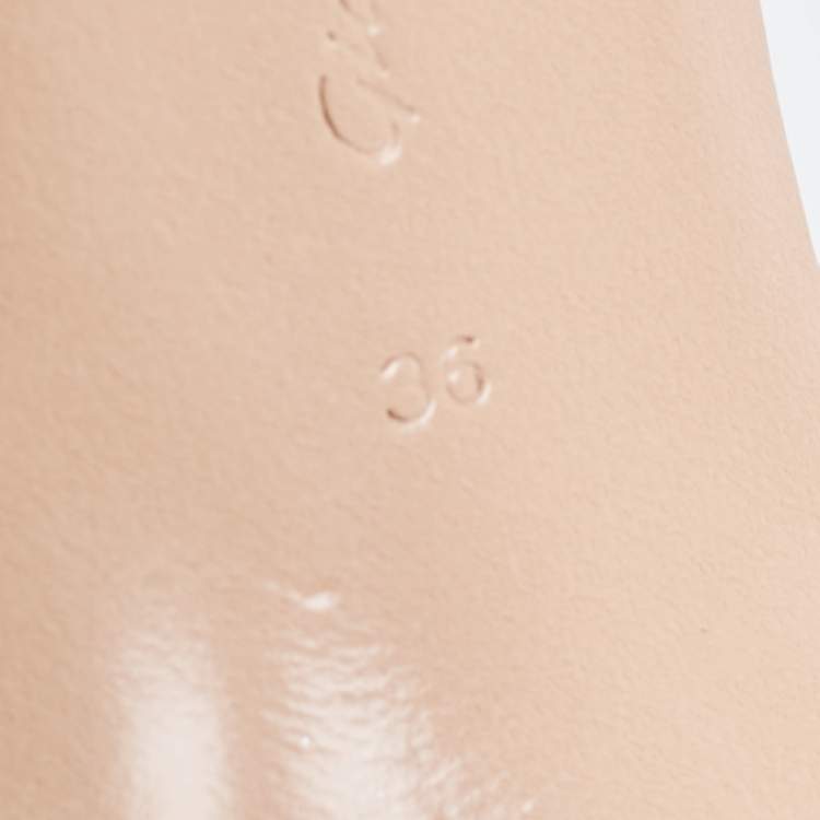 Pre Owned Gianvito Rossi Pink PVC Metropolis Slingback Sandals Size 36