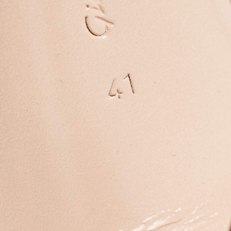 Pre Owned Gianvito Rossi Beige Leather And Net Cage Sandals Size 41