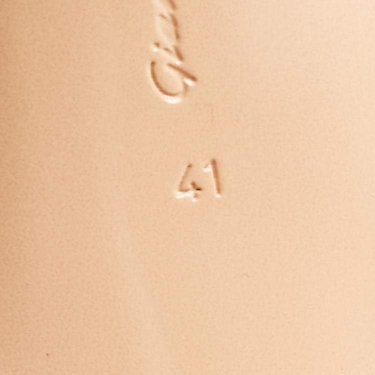 Pre Owned Gianvito Rossi Black Leather Vamp Pointed Toe Booties Size 41