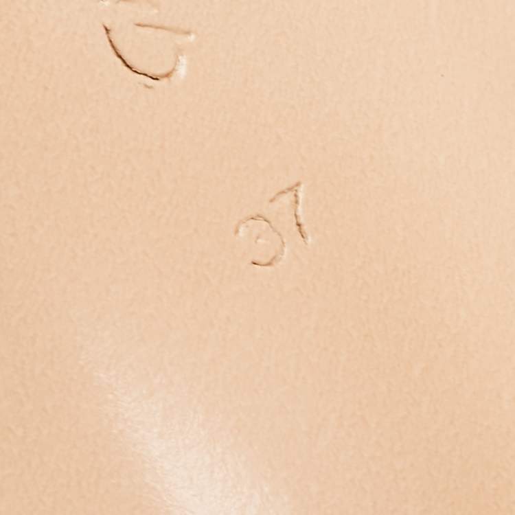 Pre Owned Gianvito Rossi Black Patent Leather Ribbon Slingback Sandals Size 37