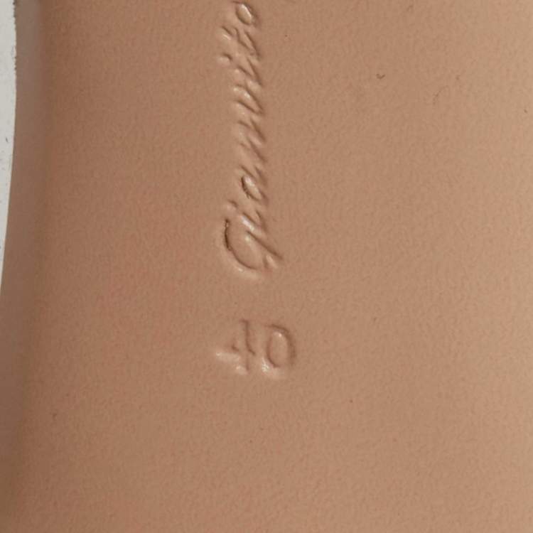 Pre Owned Gianvito Rossi Metallic Black Suede and PVC Plexi Pointed Toe Pumps Size 40