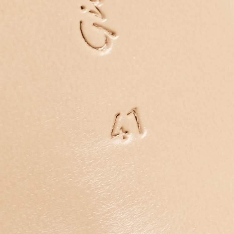 Pre Owned Gianvito Rossi Metallic Gold Leather and PVC Plexi Pumps Size 41