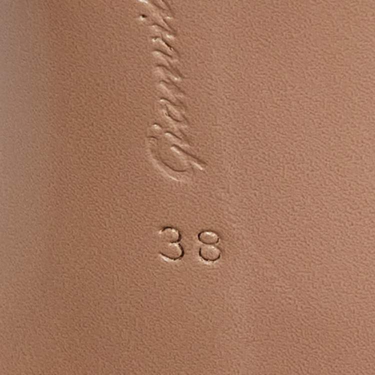 Pre Owned Gianvito Rossi Transparent PVC Open Toe Mules Size 38