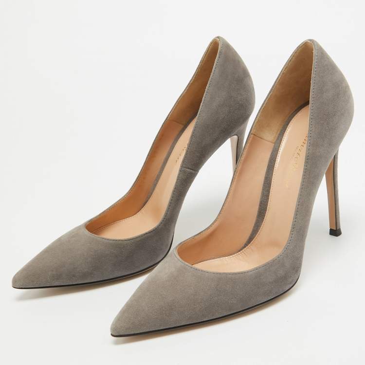 Gianvito Rossi Grey Suede Gianvito Pumps Size 39 Gianvito Rossi
