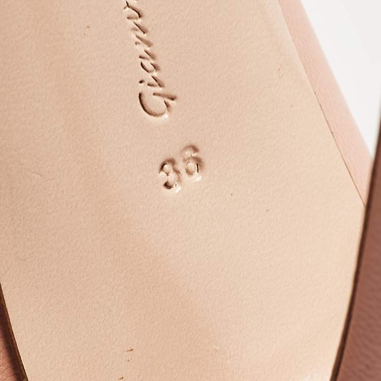 Pre Owned Gianvito Rossi Pink Leather Gianvito Pumps Size 36