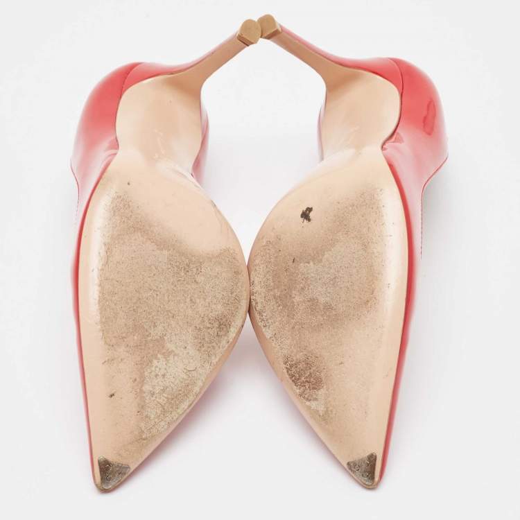 Pre Owned Gianvito Rossi Red Patent Leather Gianvito Pumps Size 36