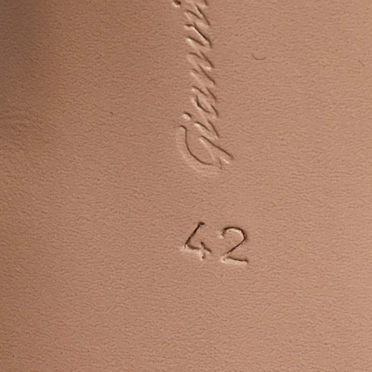 Pre Owned Gianvito Rossi Multicolor PVC and Leather Hologram Pointed Toe Ankle Strap Pumps Size 42