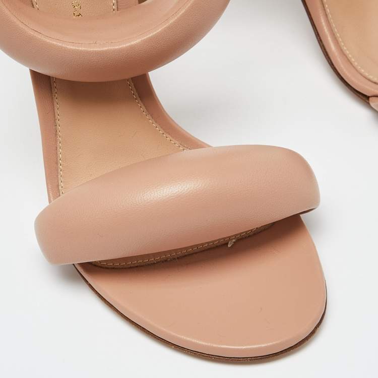 Pre Owned Gianvito Rossi Beige Leather Bijoux Sandals Size 35